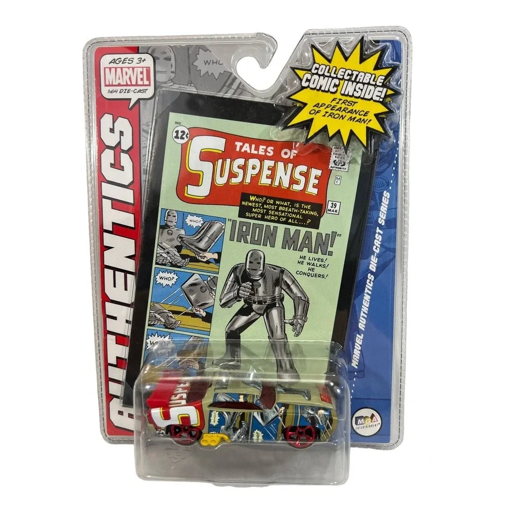 NEW Marvel Comic Book Iron Man Die Cast Car 1:64 Authentics